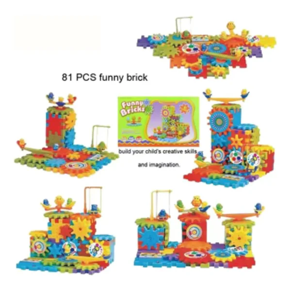 Bloques De Construcción Funny Bricks Eléctrico 81 Piezas 81