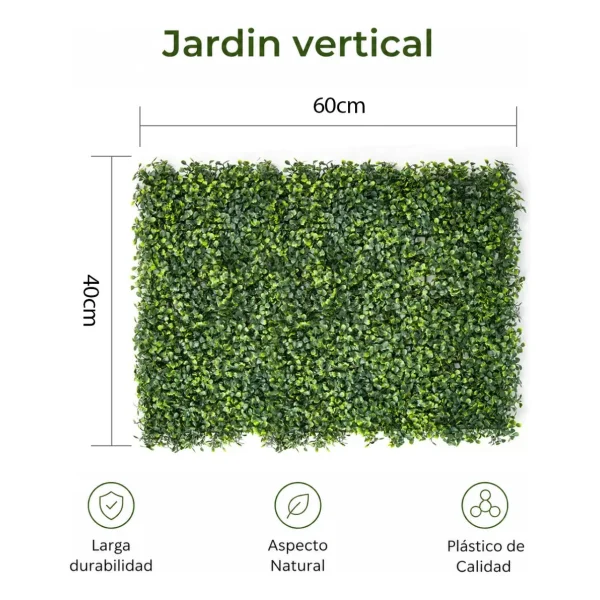 Jardin Vertical Artificial Muro Verde X50u Interior Exterior