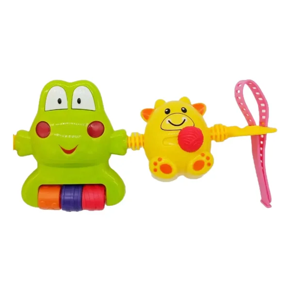 Cunero Musical Cochecito Con Luz Y Sonido Bebe Verde