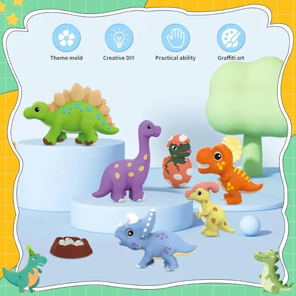 Kit De Figuras De Yeso Para Pintar 3d Infantil Arte Niños Blanco