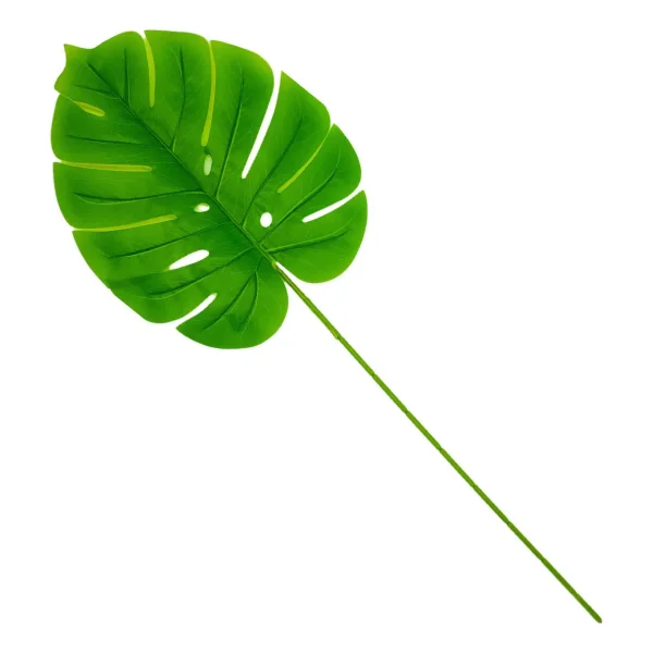 Planta Artificial Hoja Monstera Costilla De Adan X3 Unidades
