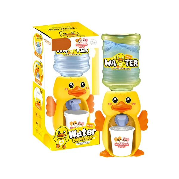 Juguete Mini Dispenser Bidon De Agua Bebedero Con Vaso Amarillo