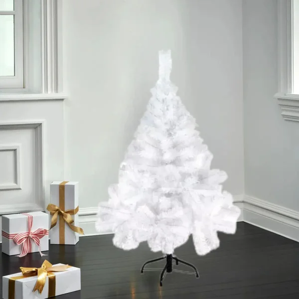 Arbol De Navidad Blanco Tronador De Lujo 1.2mts