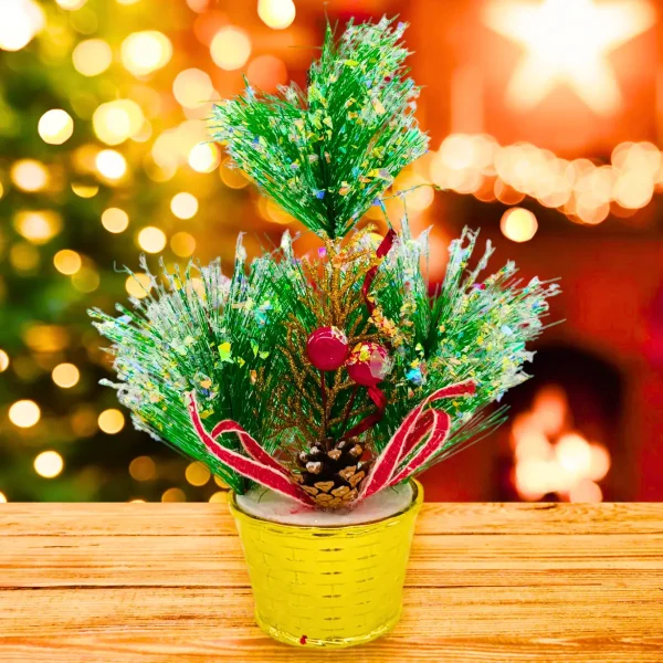 Arbolito De Navidad Decoracion Navideña Pino 20cm Adornos Verde