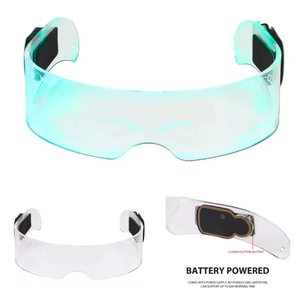 Anteojos Luminosos De Neón Para Fiesta Cotillón Led Acrílico Multicolor