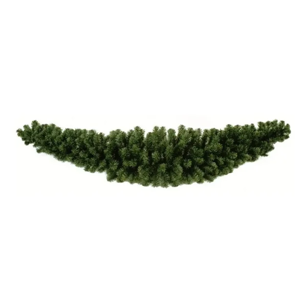 Guirnalda Rama Muerdago Curvo Navideño 2m X 30cm Deluxe Verde