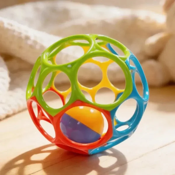 Pelota De Agarre Sonajero Juguete Sensorial Para Bebe Multicolor