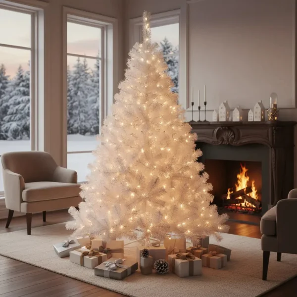 Arbol de Navidad Extra Lujo Patagonia Blanco 2,10mts