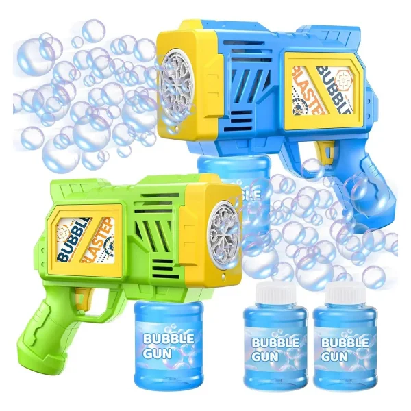 Pistola De Burbujas Con Luz Verde