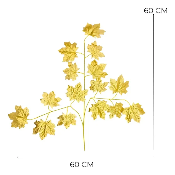 Jardin Vertical Artificial Ramo Planta Decorativa Pack X24 Dorado Oscuro