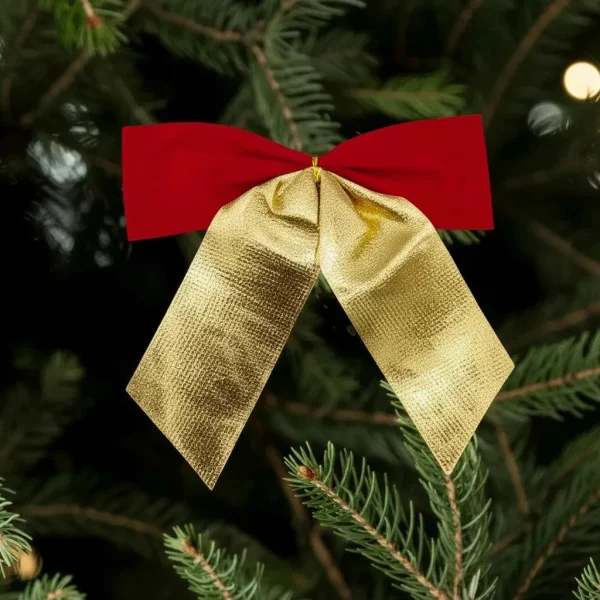 Adorno Colgante Navidad Moño Para Decoración Navideño X2u