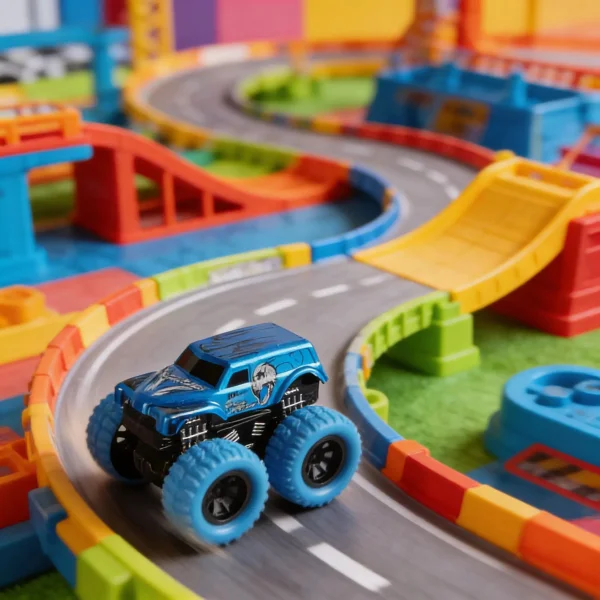 Camionetas Monster Truck De Metal X3 Con Lanzador Juguete Multicolor