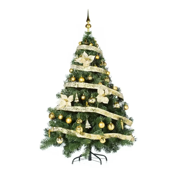 Arbol de Navidad Montañes Deluxe 1.50mts Con Adornos Kit X50