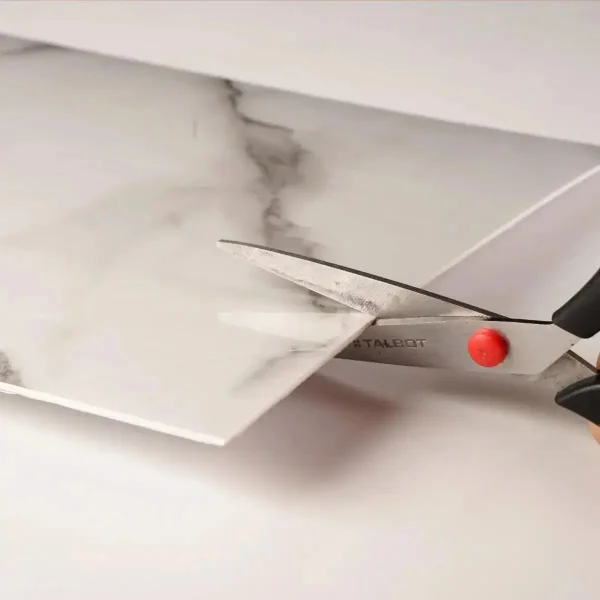 Revestimiento Pared Simil Mármol Pe Autoadhesivo Pack X20 Gris Tormenta