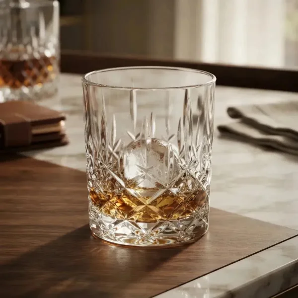 Set X6 Vasos Para Tragos Whisky 320ml Labrado Transparente Transparente
