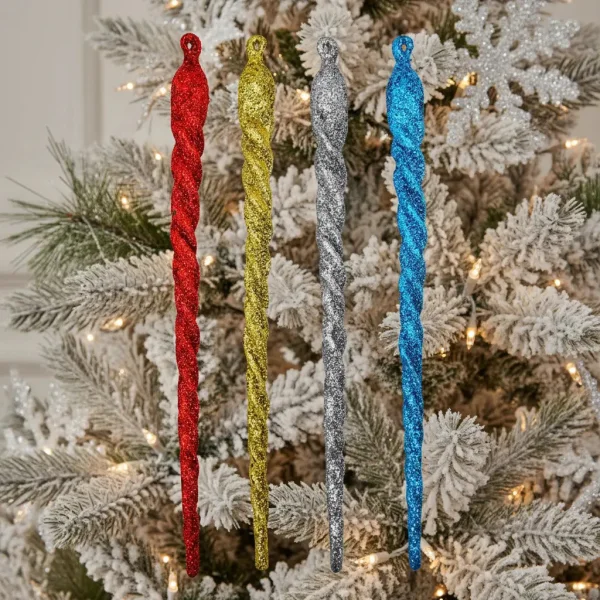 Adorno Colgante Navideño Decoración Bastones De Caramelo X3