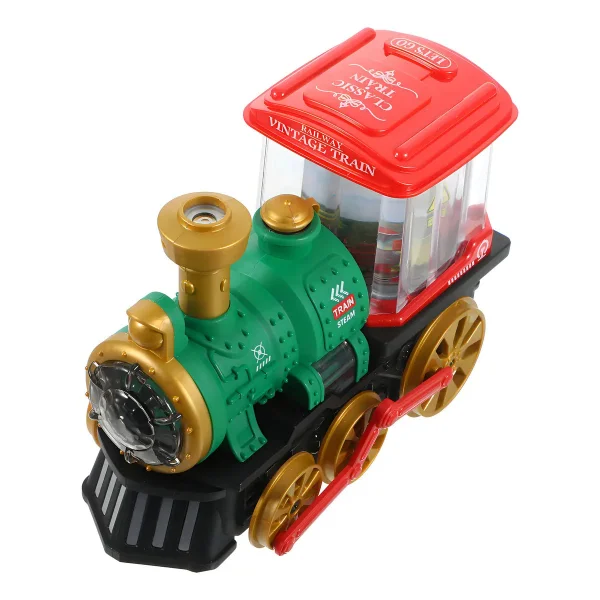Tren Eléctrico Vintage Expreso Polar Rojo Con Luz Sonido Y Efecto Humo Tren Vintage