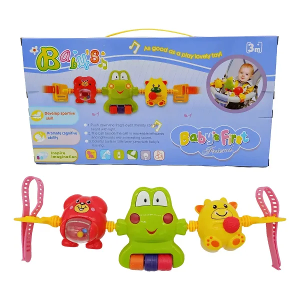 Cunero Musical Cochecito Con Luz Y Sonido Bebe Verde