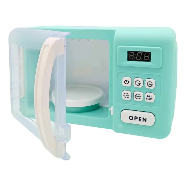 Microondas Juguete Expreso Polar Con Luz Sonido Efecto Cocción Color Agua