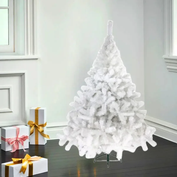 Arbol De Navidad Blanco Montañes Deluxe 1,30mts