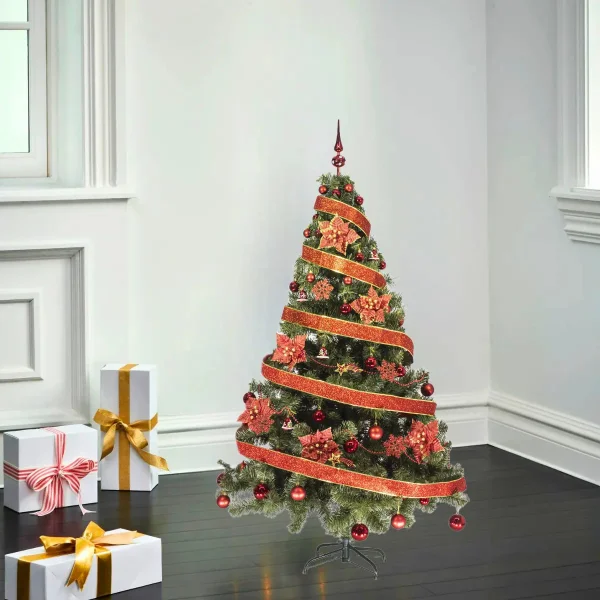 Arbol De Navidad Tronador Lujo 1,80mts Con Adornos Kit X60