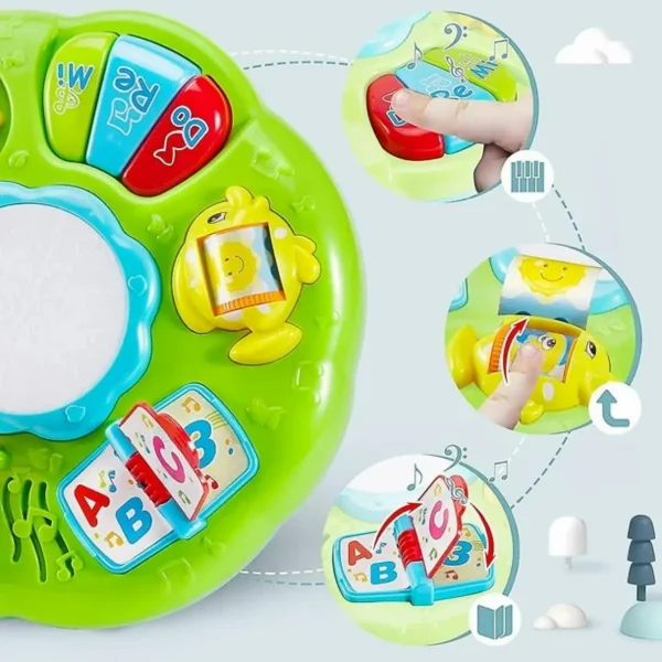 Mesa Didactica Actividades Con Sonido Y Pianito Para Bebe Celeste