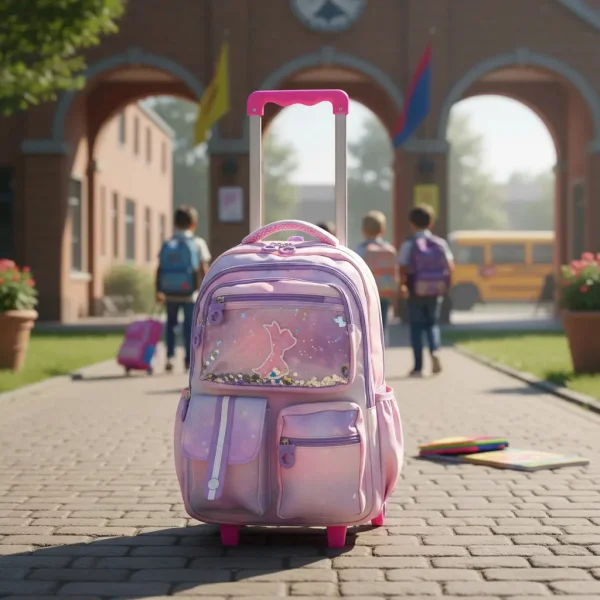 Mochila Carrito Escolar Carro Con Ruedas Infantil Para Niñas