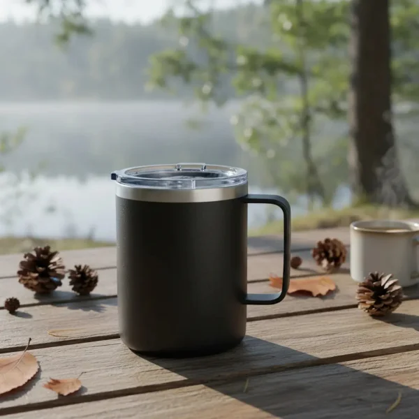Vaso Térmico Taza De Acero Inoxidable Con Tapa 360ml