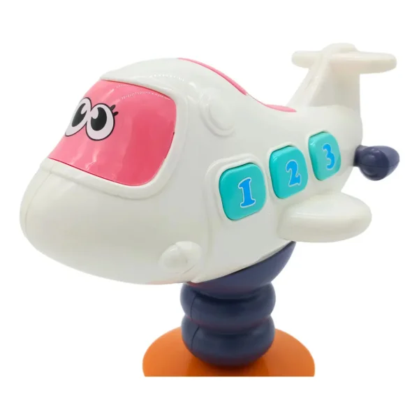 Sonajero Bebe Sopapa Para Mesa Con Luz Y Sonido Blanco