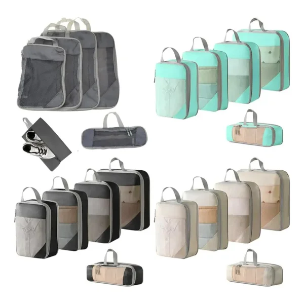 Organizador De Valija Set X6 Neceser De Viaje Estuche Avión