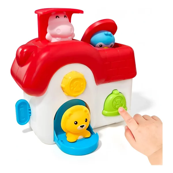 Juguete Interactivo Casa Pop Up Animales Botones Bebe