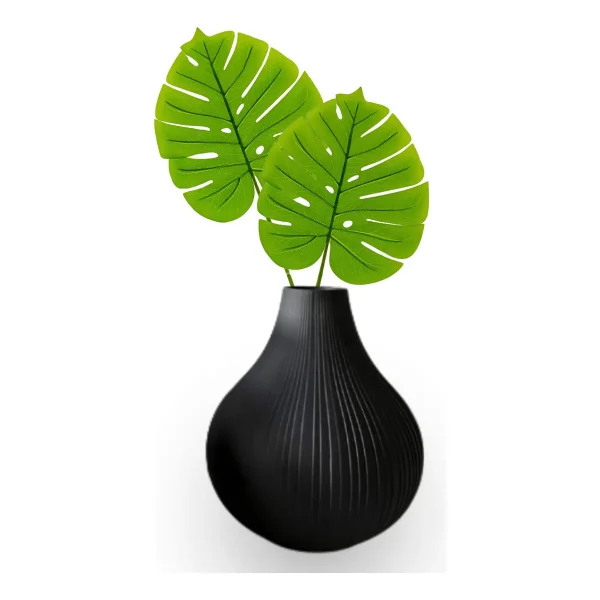 Planta Artificial Hoja Monstera Costilla De Adan X3 Unidades