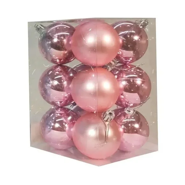 Adornos Navideños Set Bolas De Navidad 6cm X12 Unidades