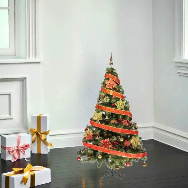 Arbol De Navidad Tronador Lujo 1,80mts Con Adornos Kit X60