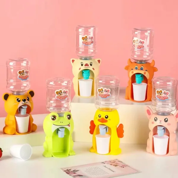 Juguete Mini Dispenser Bidon De Agua Bebedero Con Vaso Amarillo