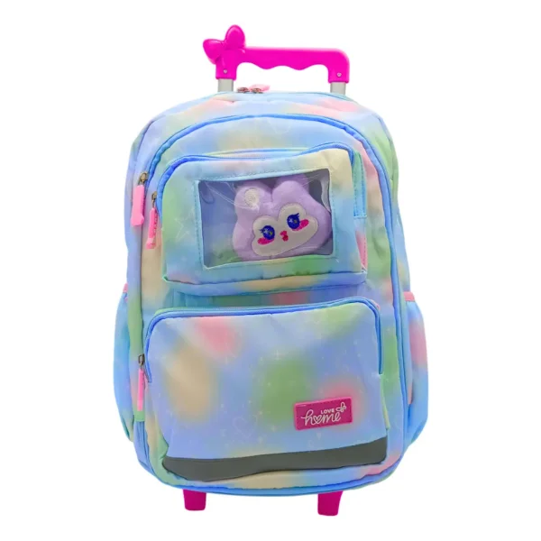 Mochila Carrito Escolar Carro Con Ruedas Infantil + Peluche