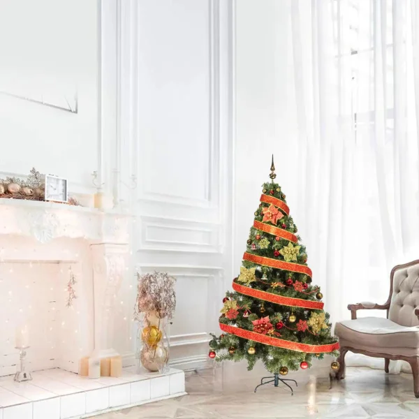 Arbol De Navidad Tronador Lujo 1,80mts Con Adornos Kit X60