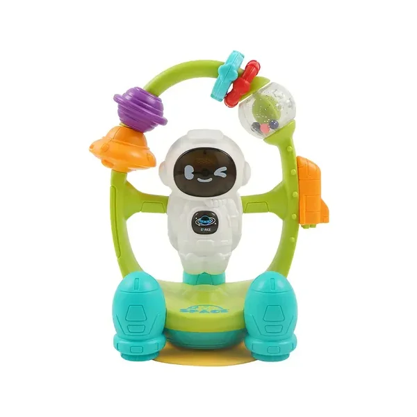 Sonajero Astronauta Didactico Con Ventosa Color Blanco