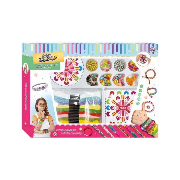 Kit Bijouterie Infantil Expreso Polar Pulseras Mostacillas Hilo 5+ Años