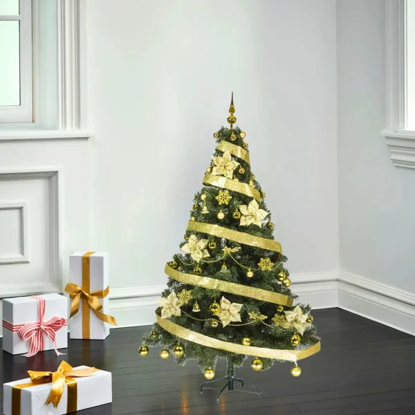 Arbol De Navidad Tronador Lujo 1,80mts Con Adornos Kit X60