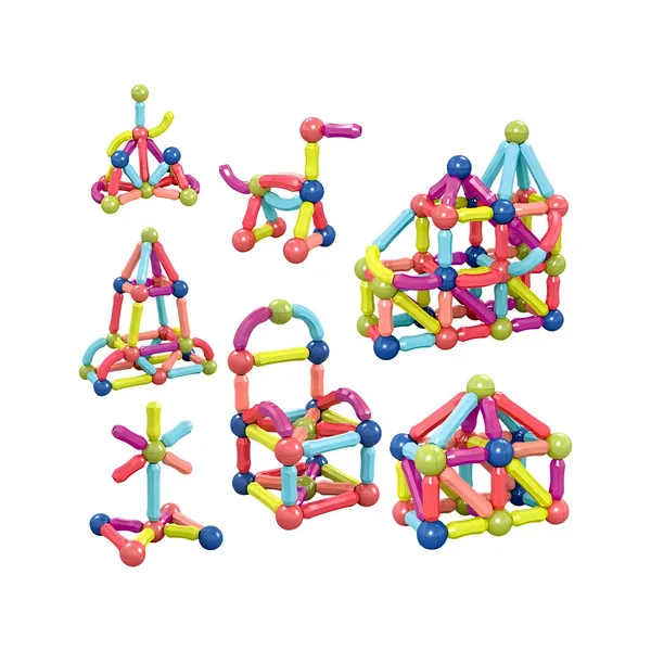 Juego Bloques Magnéticos Expreso Polar 64 Piezas Círculo Modelo 6540