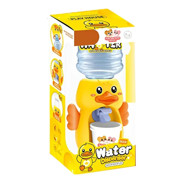 Juguete Mini Dispenser Bidon De Agua Bebedero Con Vaso Amarillo