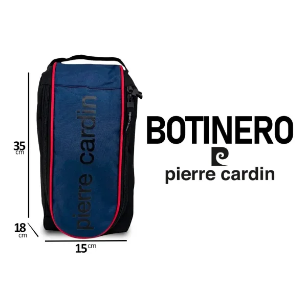 Botinero Pierre Cardin Bolso Porta Botines Futbol Liviano Color Azul