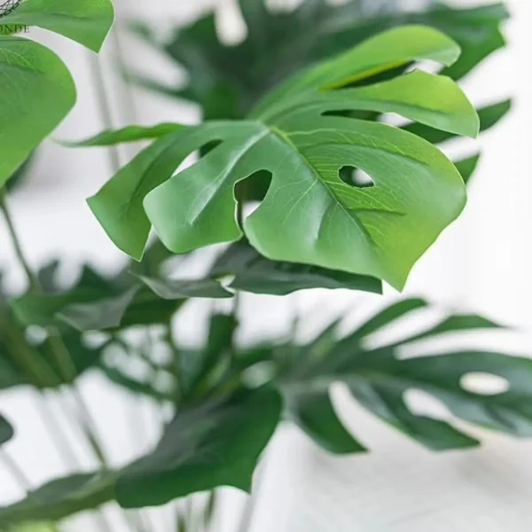 Planta Artificial Con Maceta Monstera 70cm Decoración Hogar Verde