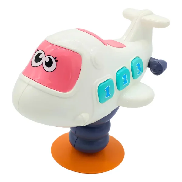 Sonajero Bebe Sopapa Para Mesa Con Luz Y Sonido Blanco