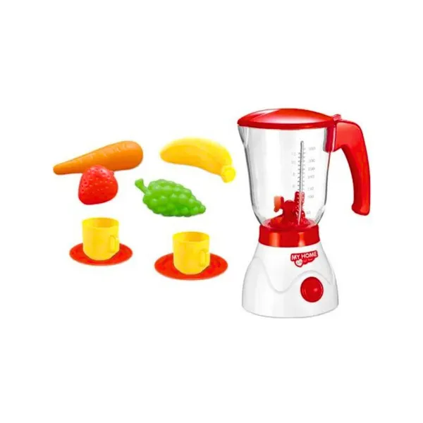 Juego De Cocina Infantil: Licuadora Roja Con Frutas Y Más