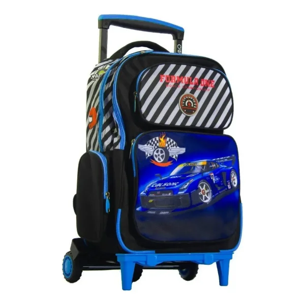 Mochila Escolar Carrito Reforzada Manija Telescopica Carro