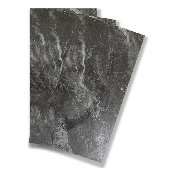 Revestimiento Pared Simil Mármol Pe Autoadhesivo Pack X20 Gris Suave