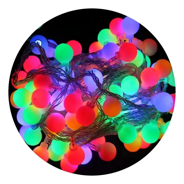 Tira Luz Led 5m Guirnalda X28 Luces Navidad Multicolor