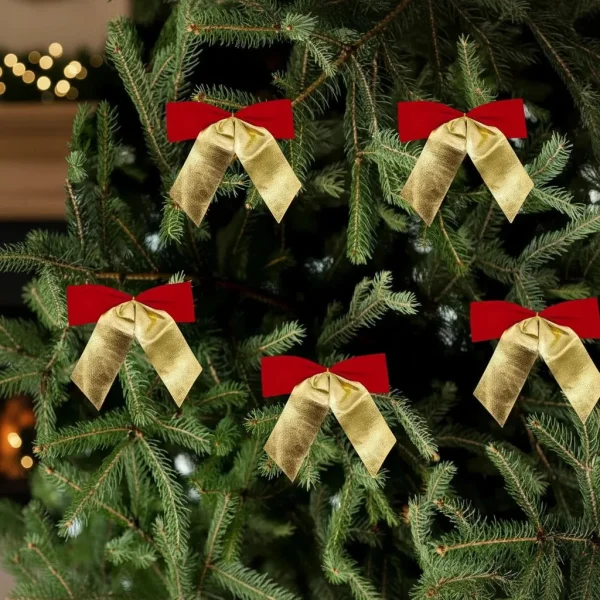 Adorno Colgante Navidad Moño Para Decoración Navideño X2u